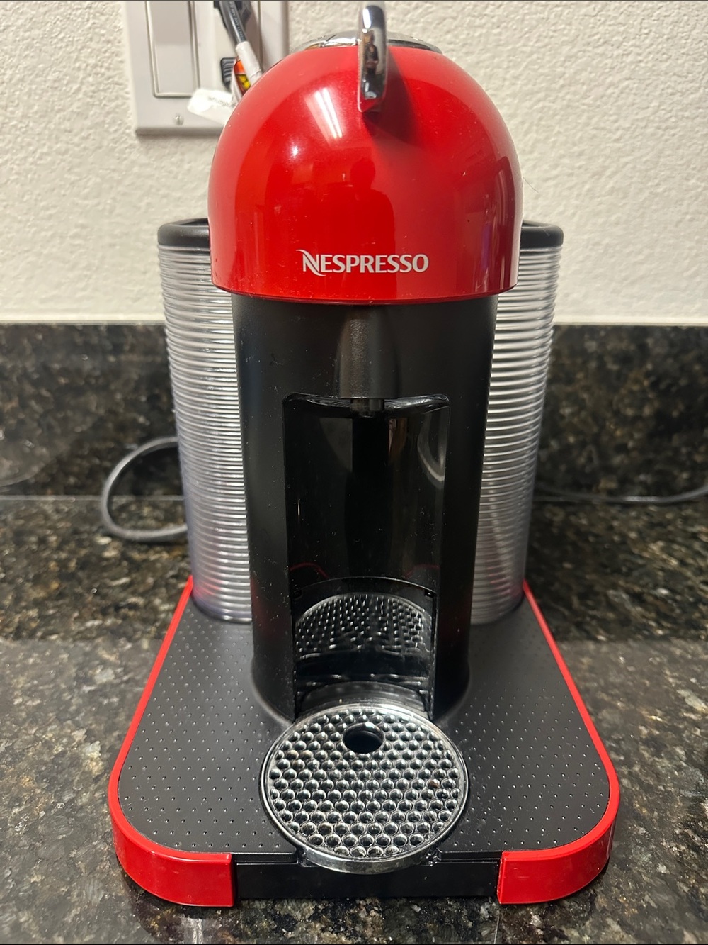 Nespresso VertuoLine Coffee & Espresso Maker + FREE Glass Espresso Cup Set